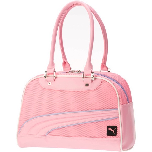 Puma Handbags - PUMA Pink Mesh Medium Grip Bag EUC 15”x 9.5” Duffle